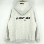 Essentials Gruby Jasnoszary Hoodie