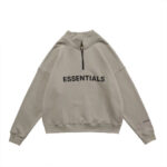 Essentials Luźny wysoki kołnierz Hoodie