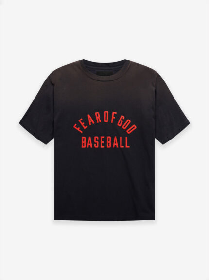 Essentials Fear of God Baseball Czarny T-Shirt